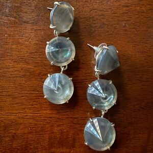 Kendra Scott Silver Teardrop Earrings